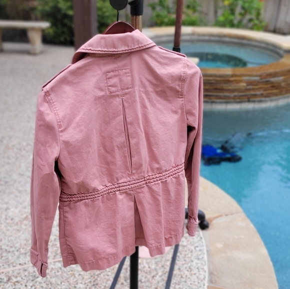 Abercrombie & Fitch military dusty rose Barbie  Y2K cotton  xs - Picture 4 of 14